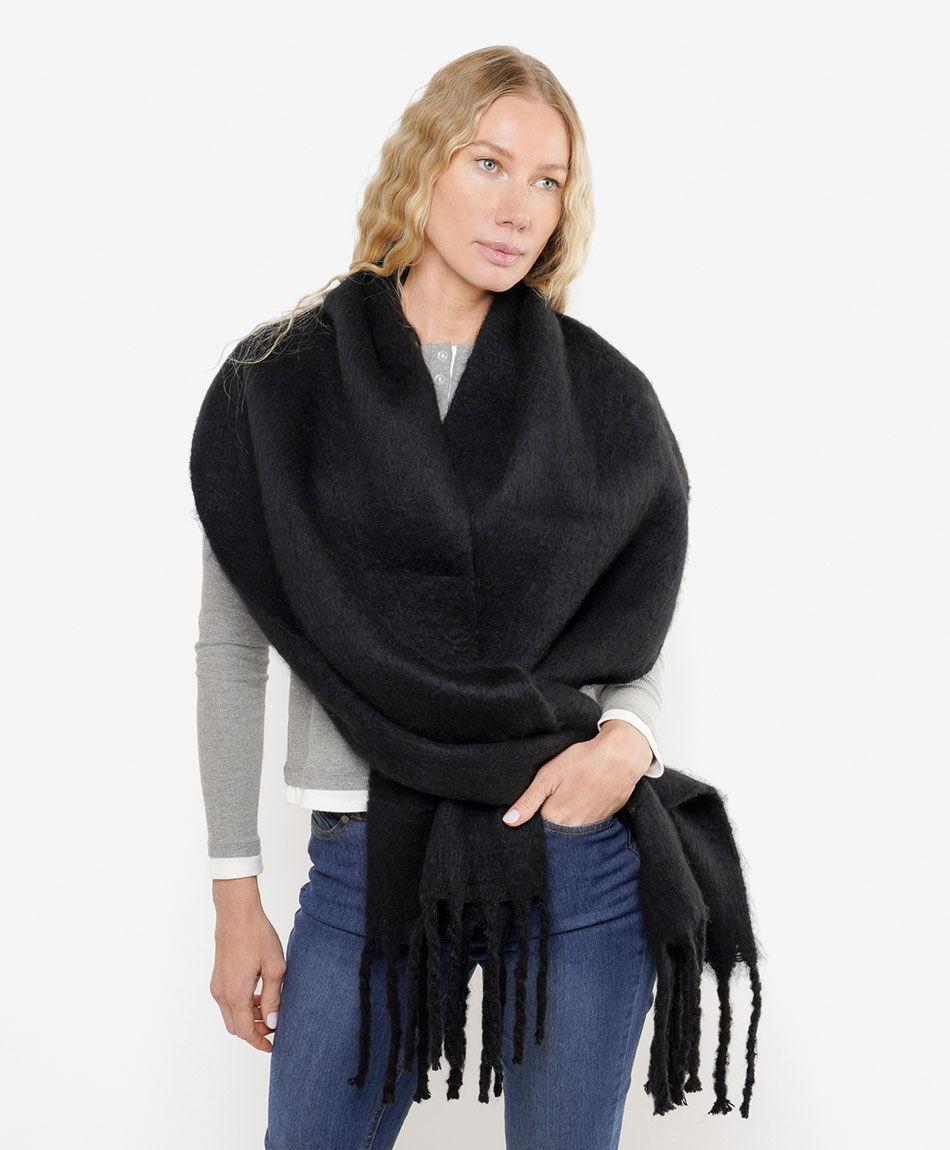 Ruana mujer minimalista