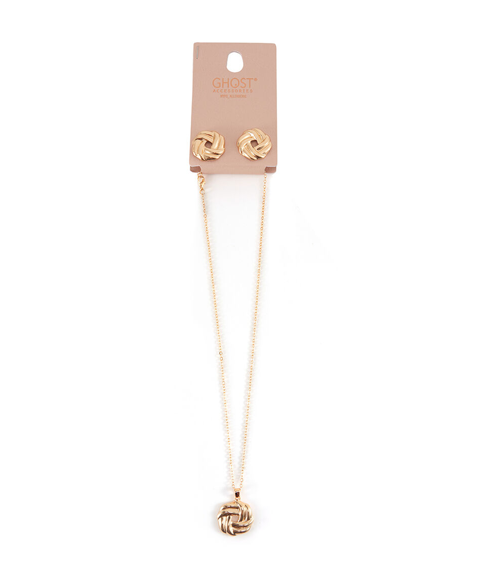 Set collar + aros mujer dise&ntilde;o mix