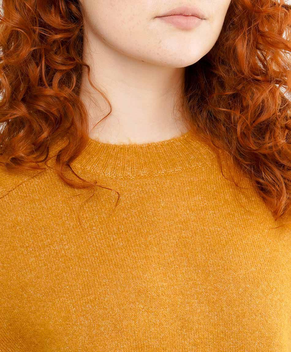 Sweater mujer manga ancha orange