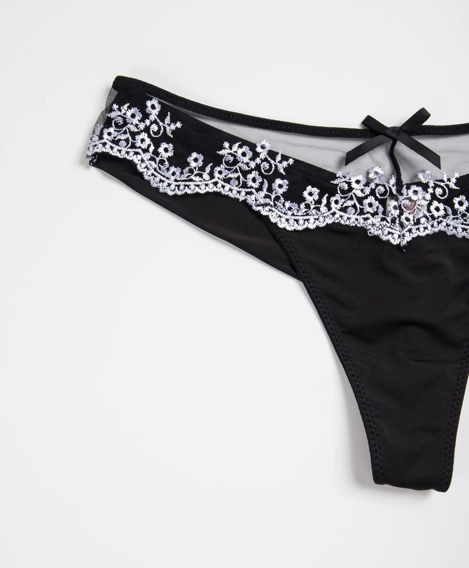Bikini mujer encaje flor