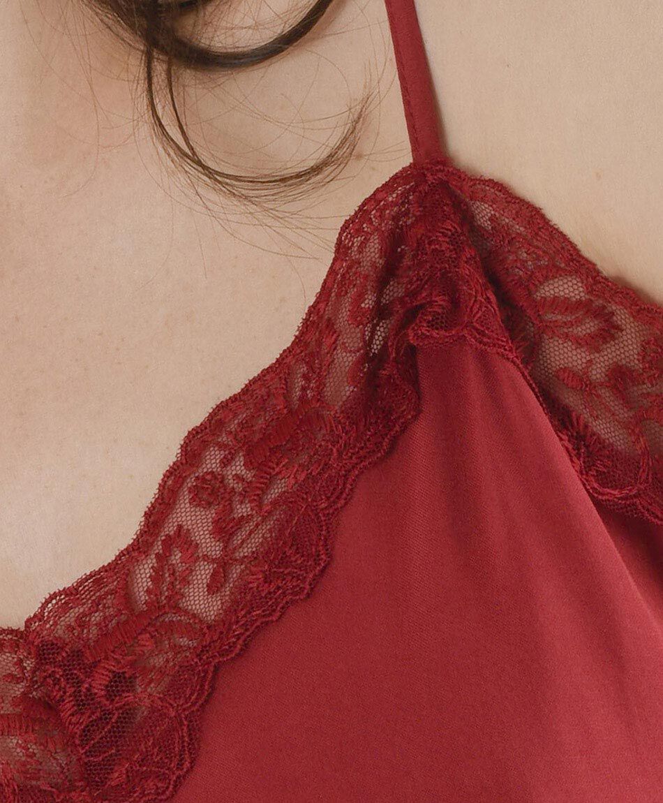 Blusa mujer top encaje liso