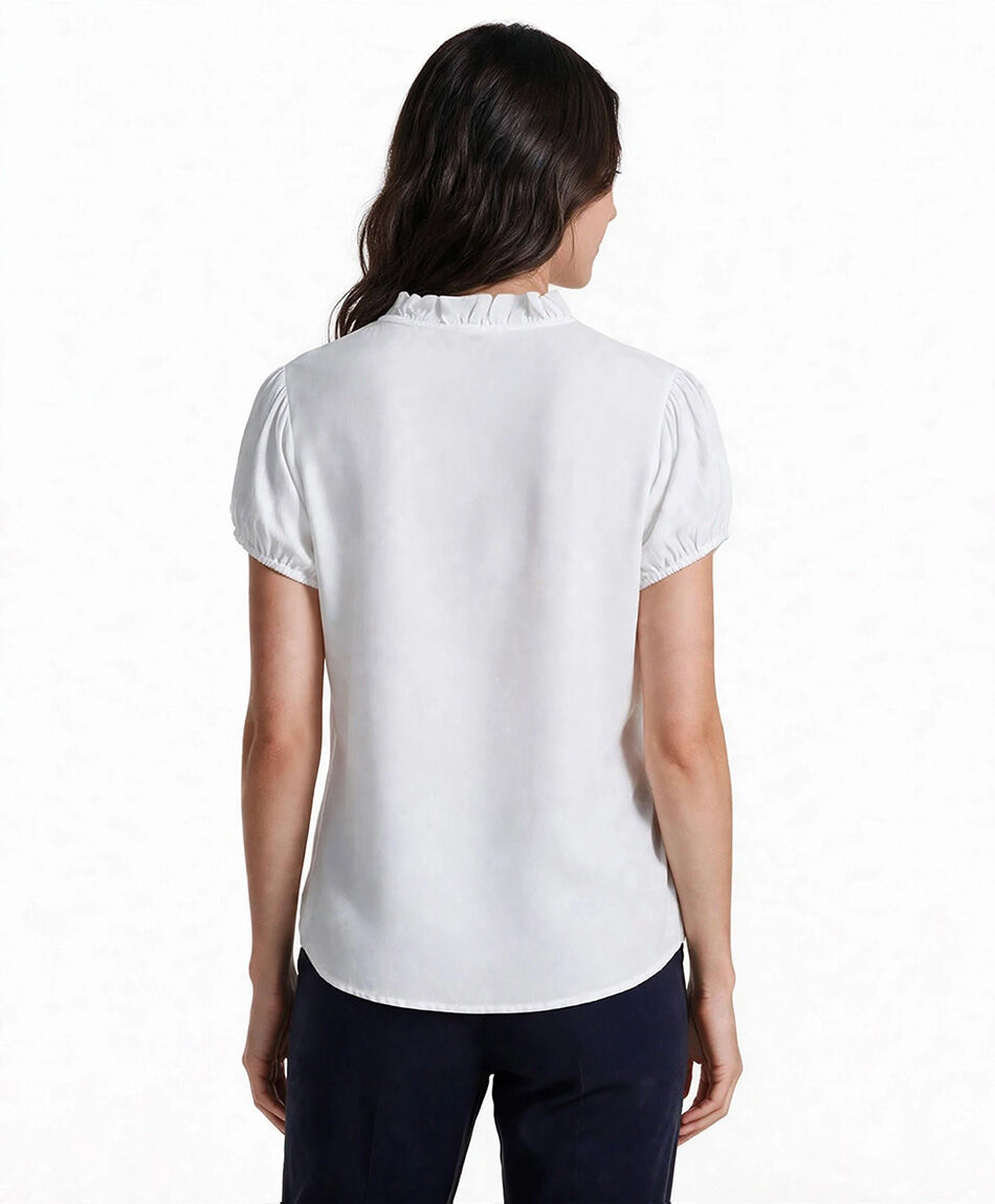 Camisa mujer cuello vuelos