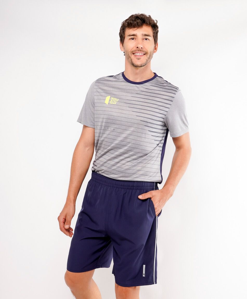 Short deportivo hombre piping navy