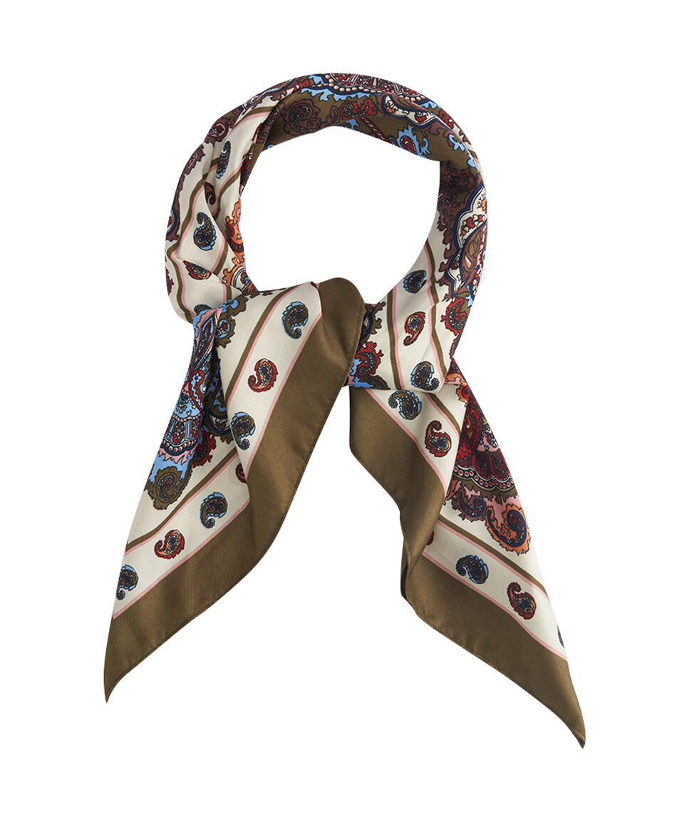 Pa&ntilde;uelo mujer abstract green