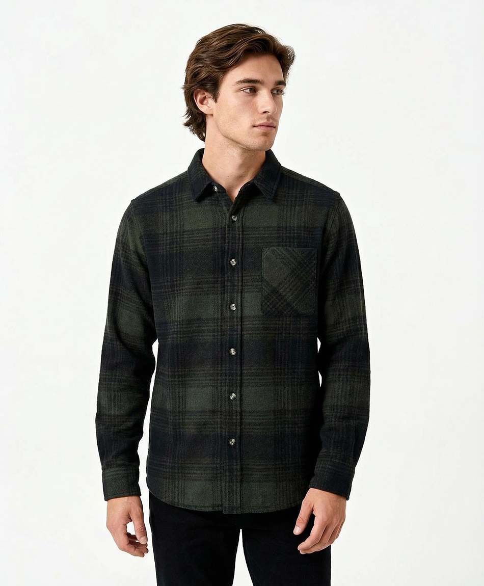 Campera hombre escoc&eacute;s franela