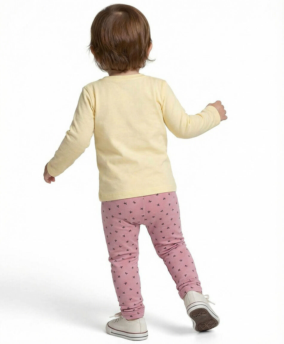 Leggins beb&eacute; fur lisa rosado