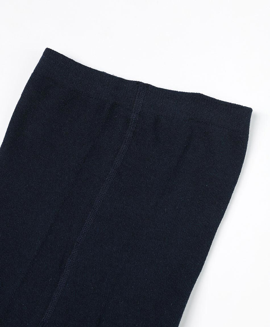 Panty escolar algod&oacute;n navy flor blanca