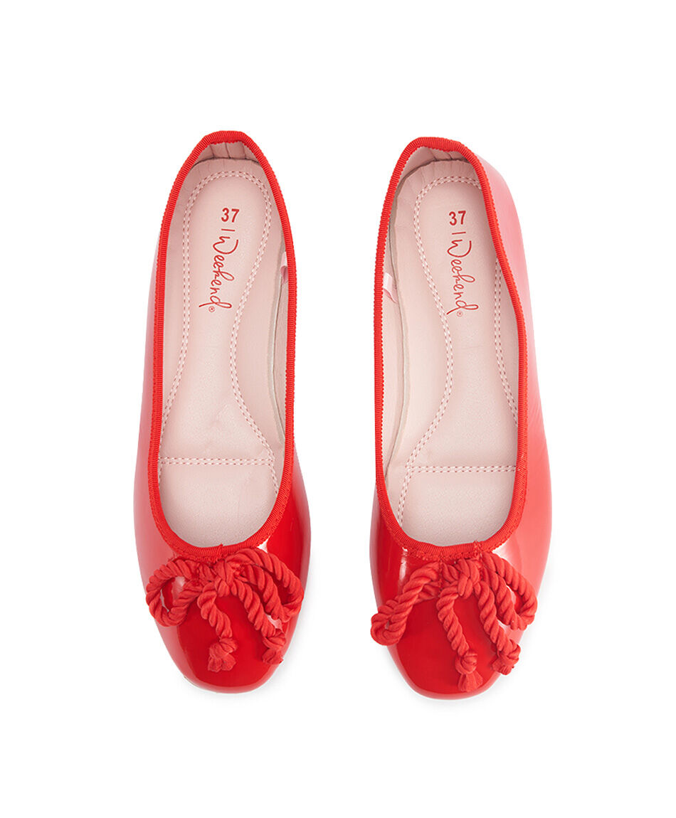 Ballerina mujer cordones