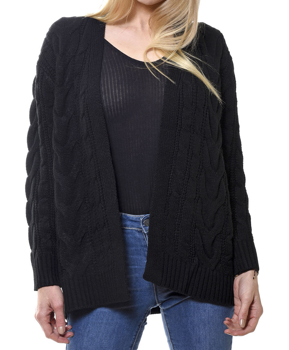 Cardigan grueso trenzas