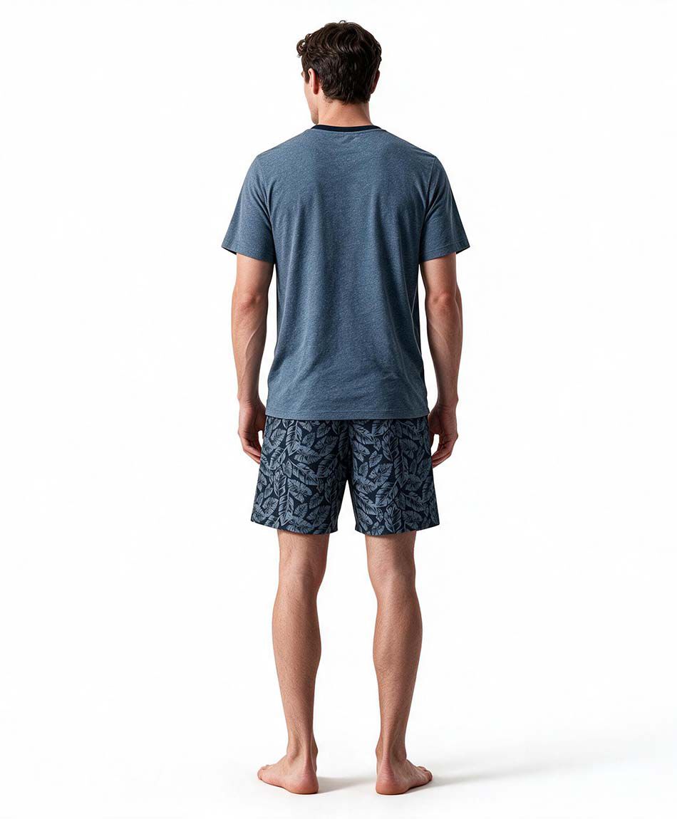 Pijama hombre hojas