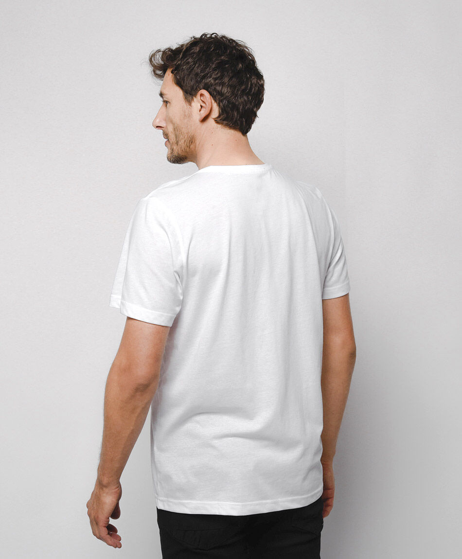 Remera hombre bolsillo frase