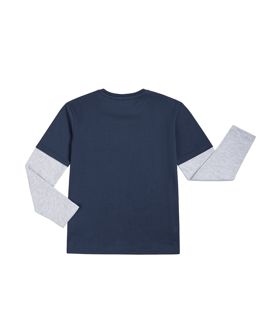 Polera ni&ntilde;o estampado gamer