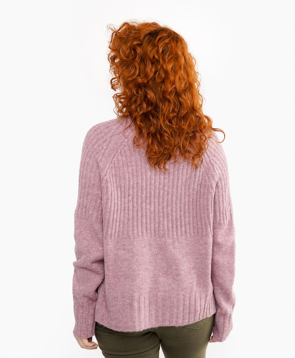 Cardigan mujer lineas pink