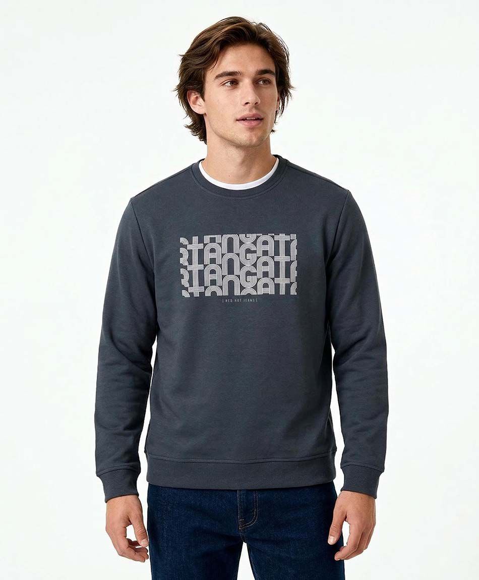Buzo hombre cuello redondo navy