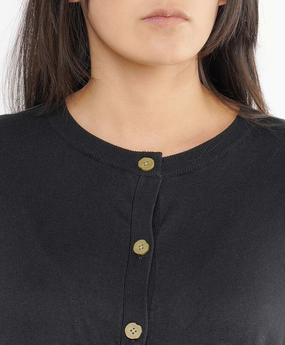 Cardigan mujer botones dorados