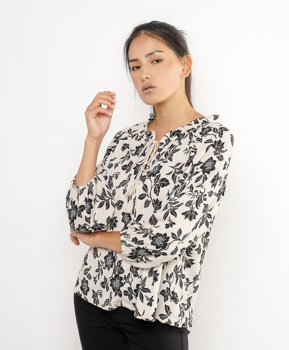 Remera mujer look jard&iacute;n