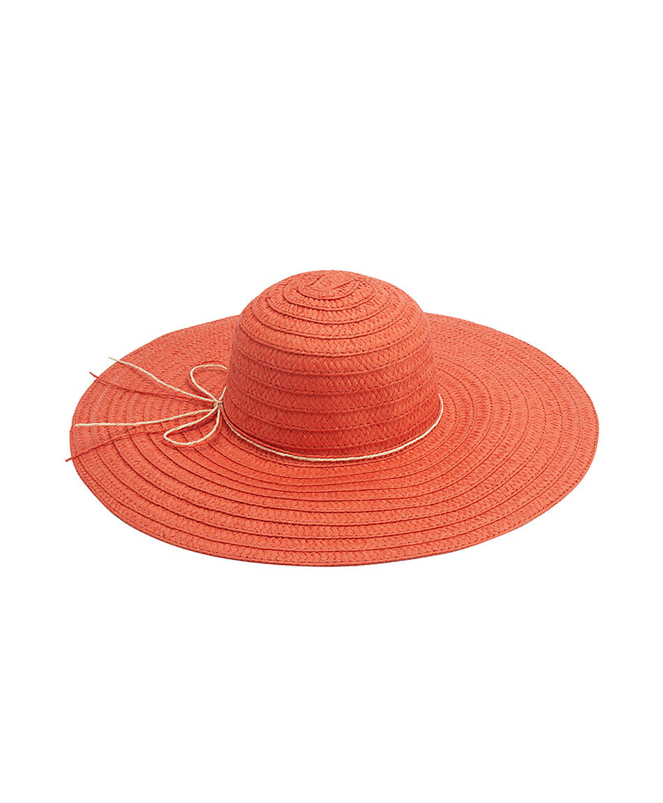 Sombrero mujer terracota