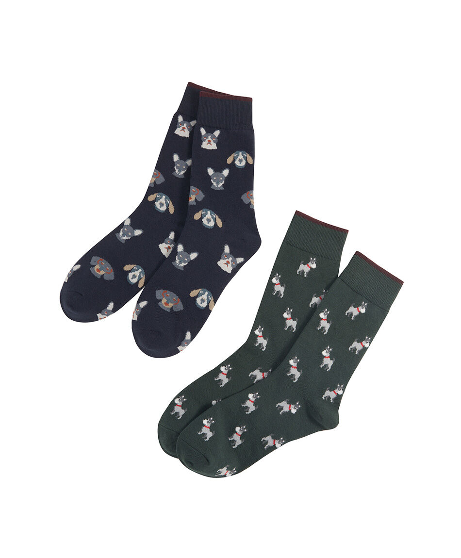Pack 2 medias hombre perritos