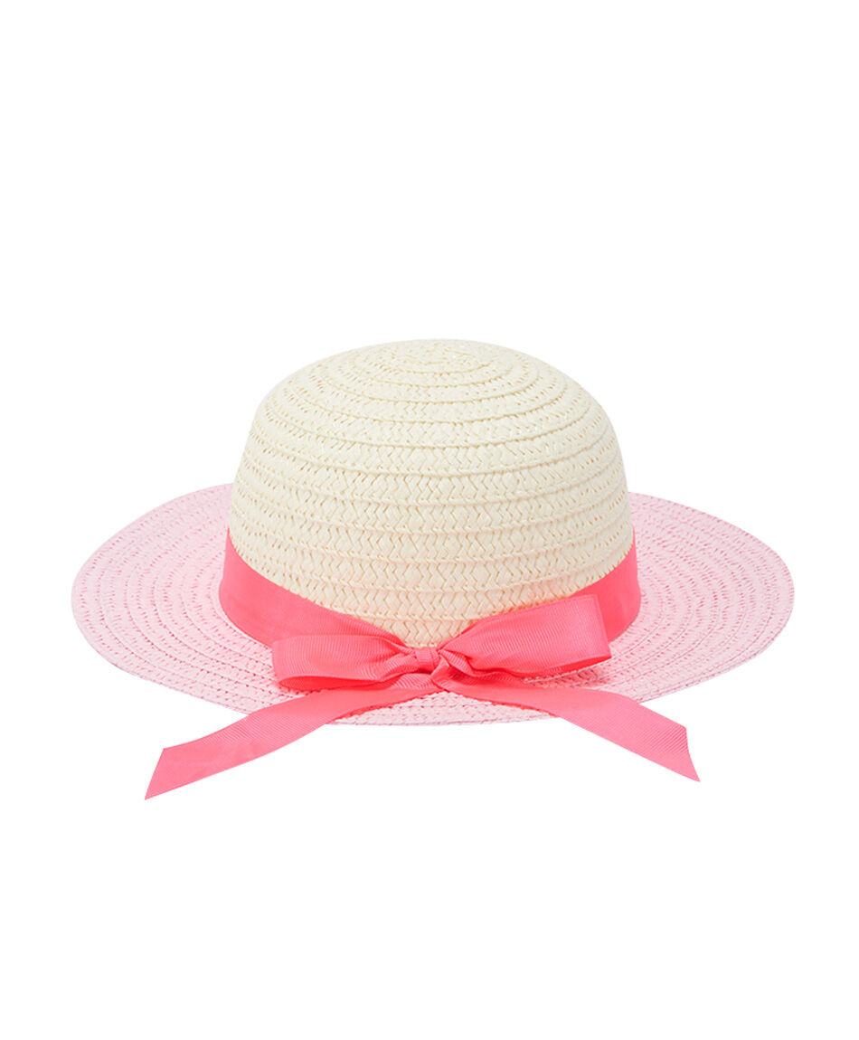 Sombrero ni&ntilde;a bicolor cinta