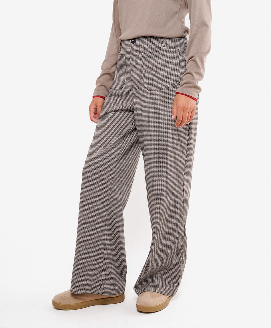 Pantal&oacute;n mujer check wide