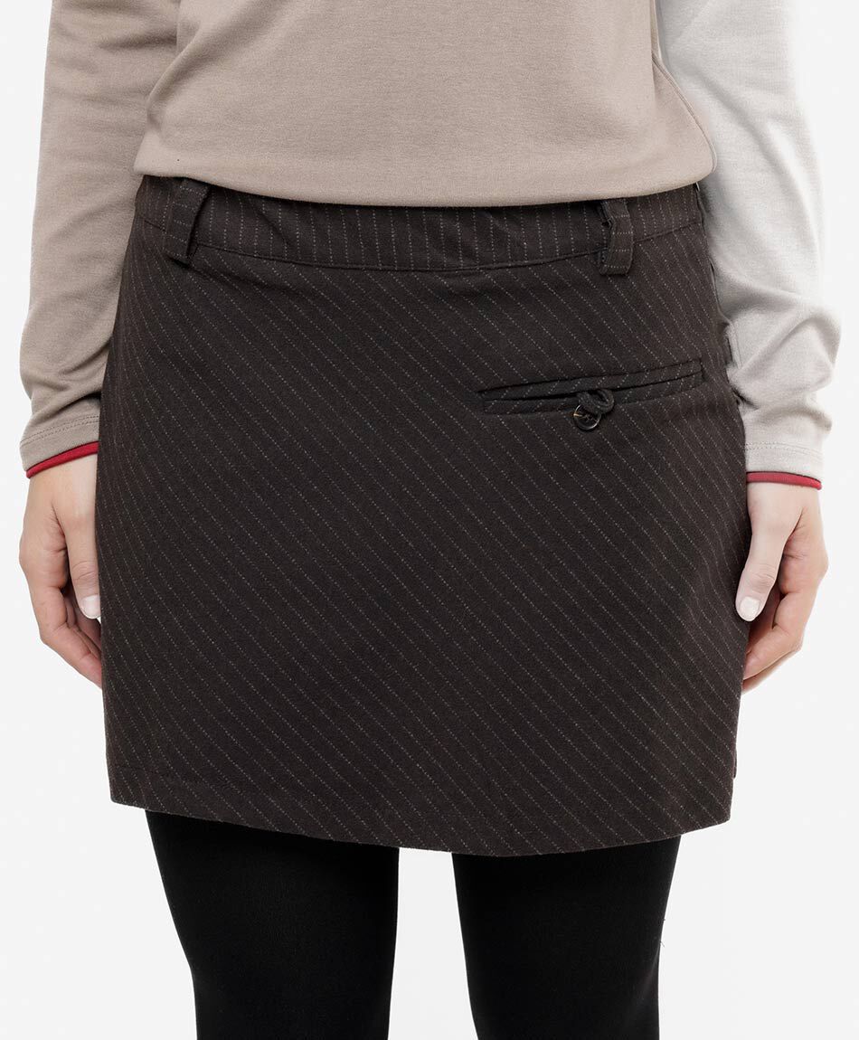 Mini falda mujer listada