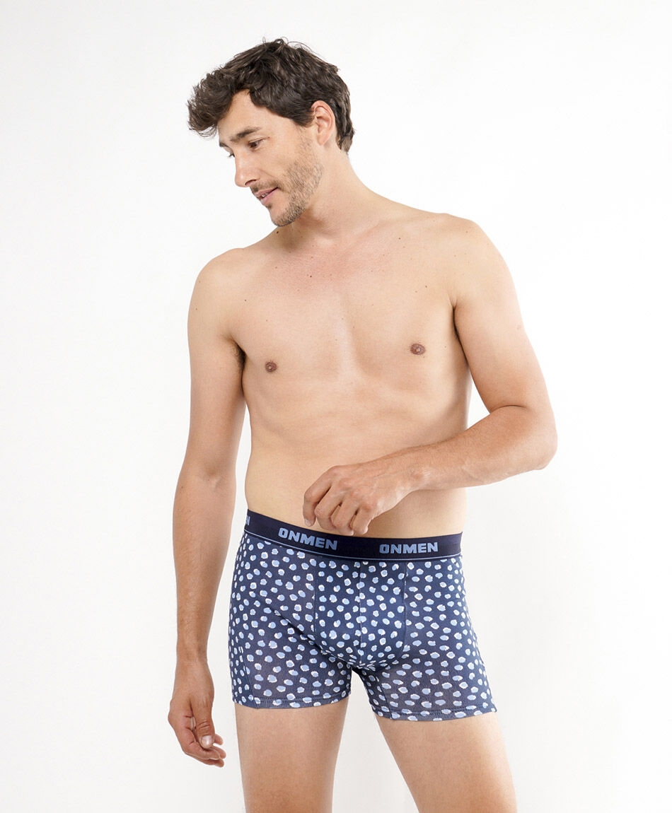 Pack 2 boxer hombre l&iacute;neas y puntos