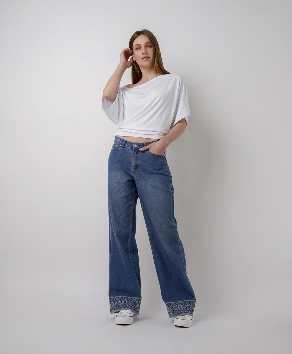 Jeans mujer wide leg