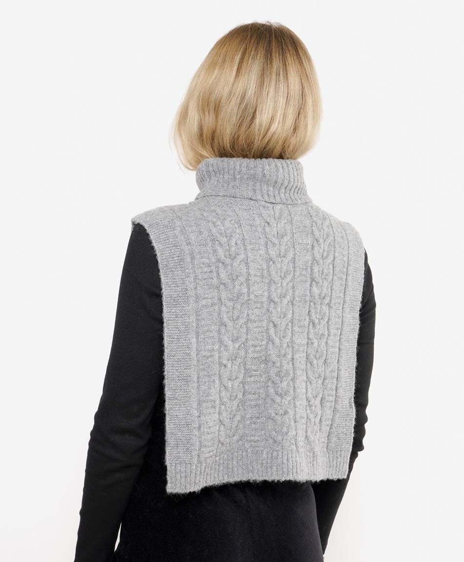 Poncho mujer pinny grey