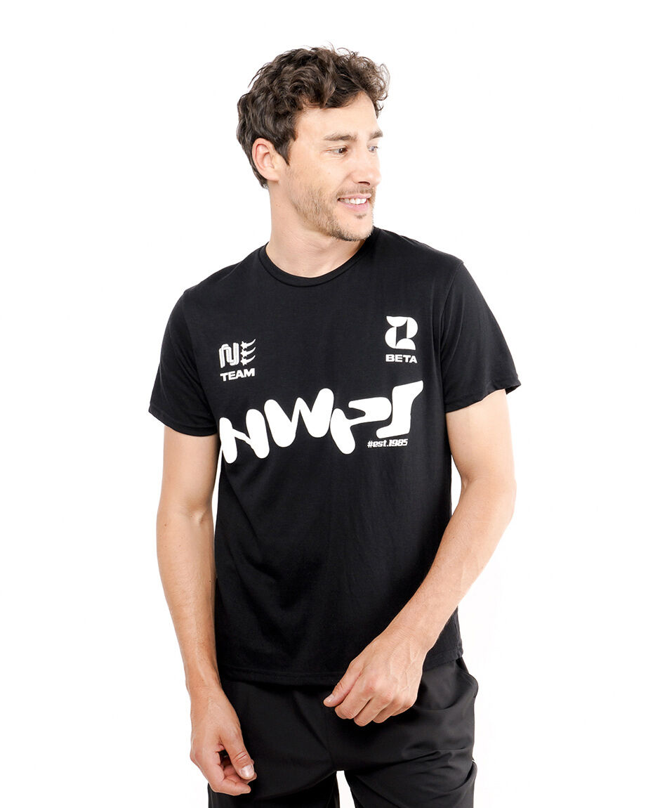 Remera deporte hombre doble estampado