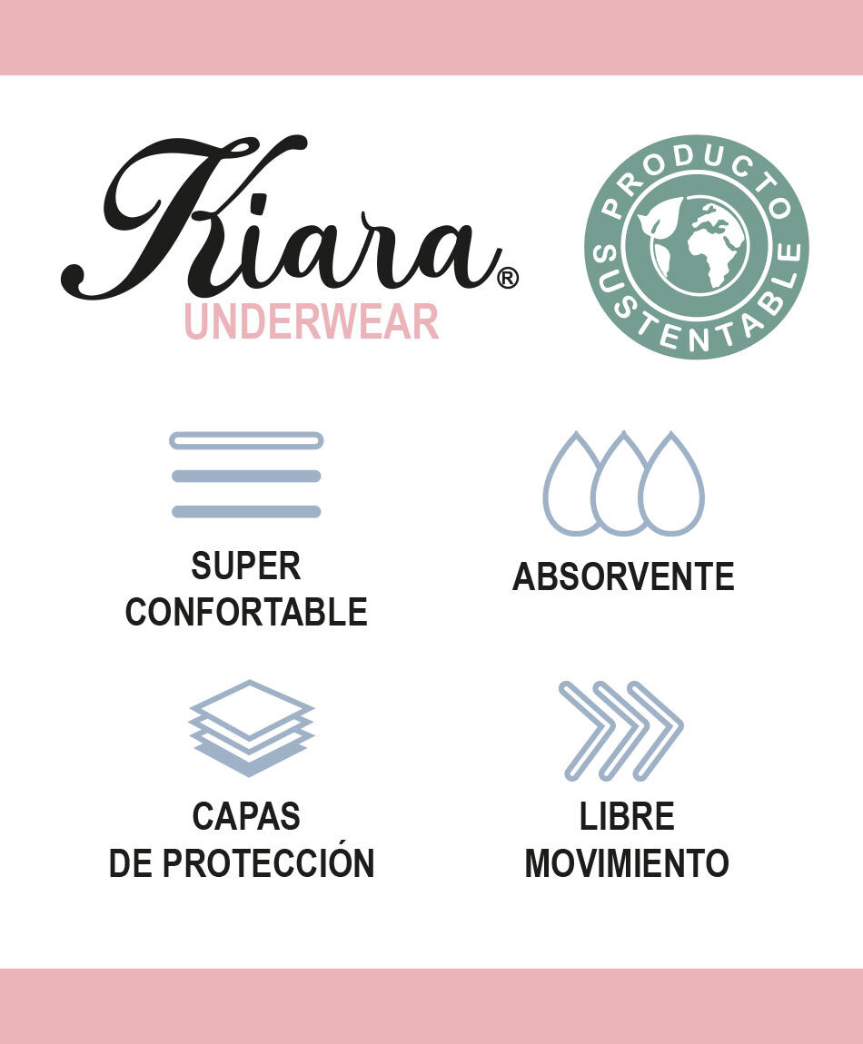 Bombacha menstrual mujer encajes