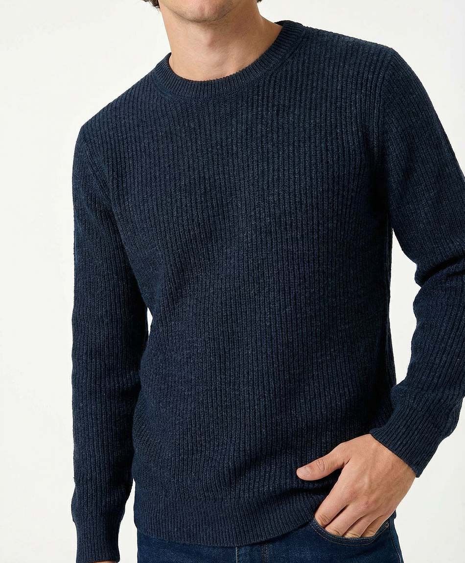 Sweater hombre acanalado
