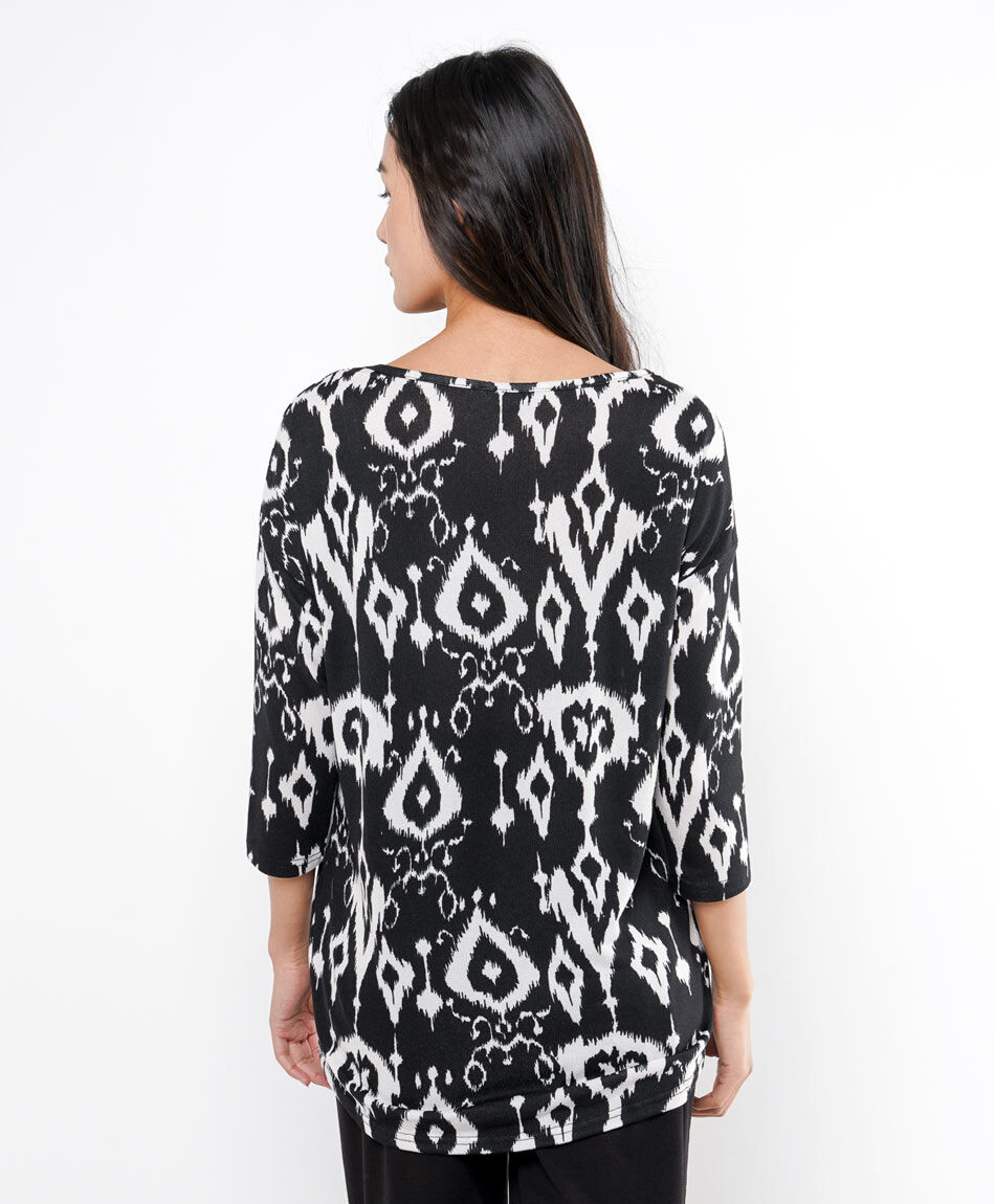 Remera mujer print lanosa