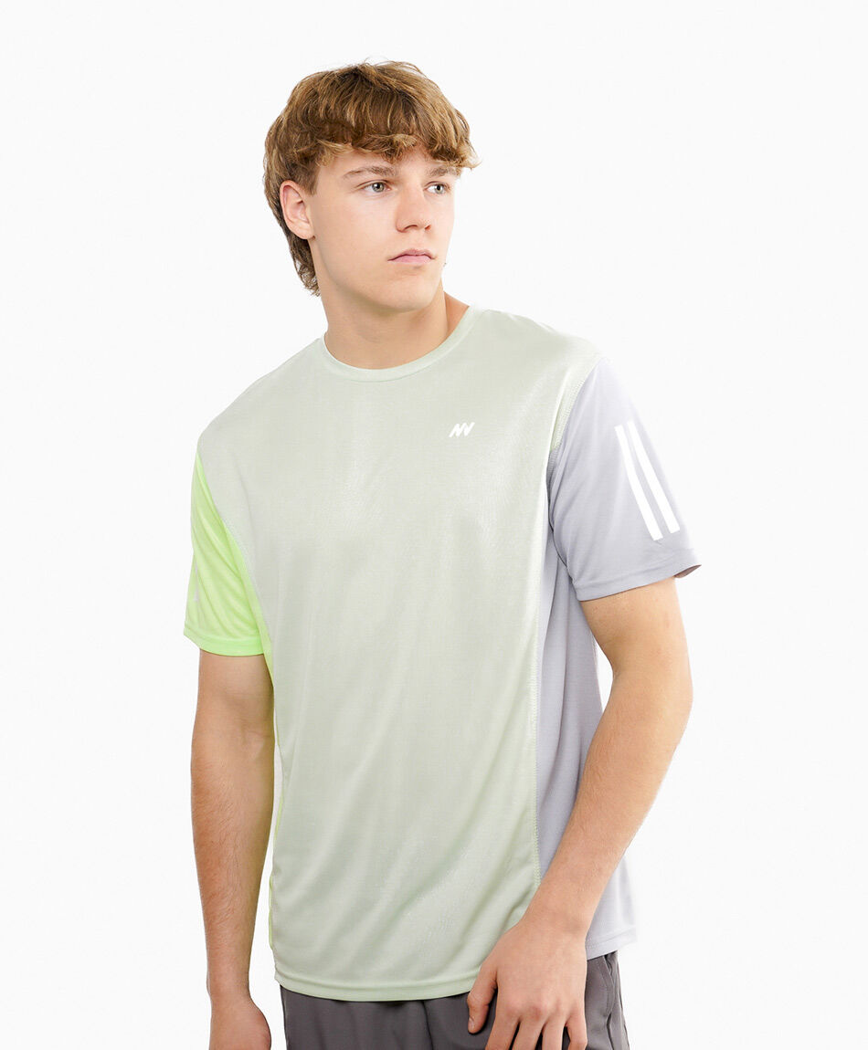 Remera deportiva hombre grey run