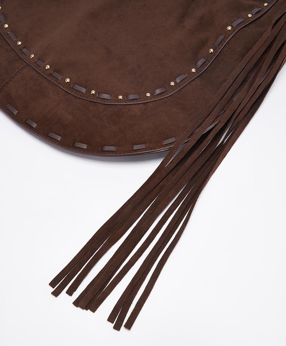 Bolso mujer suede flecos