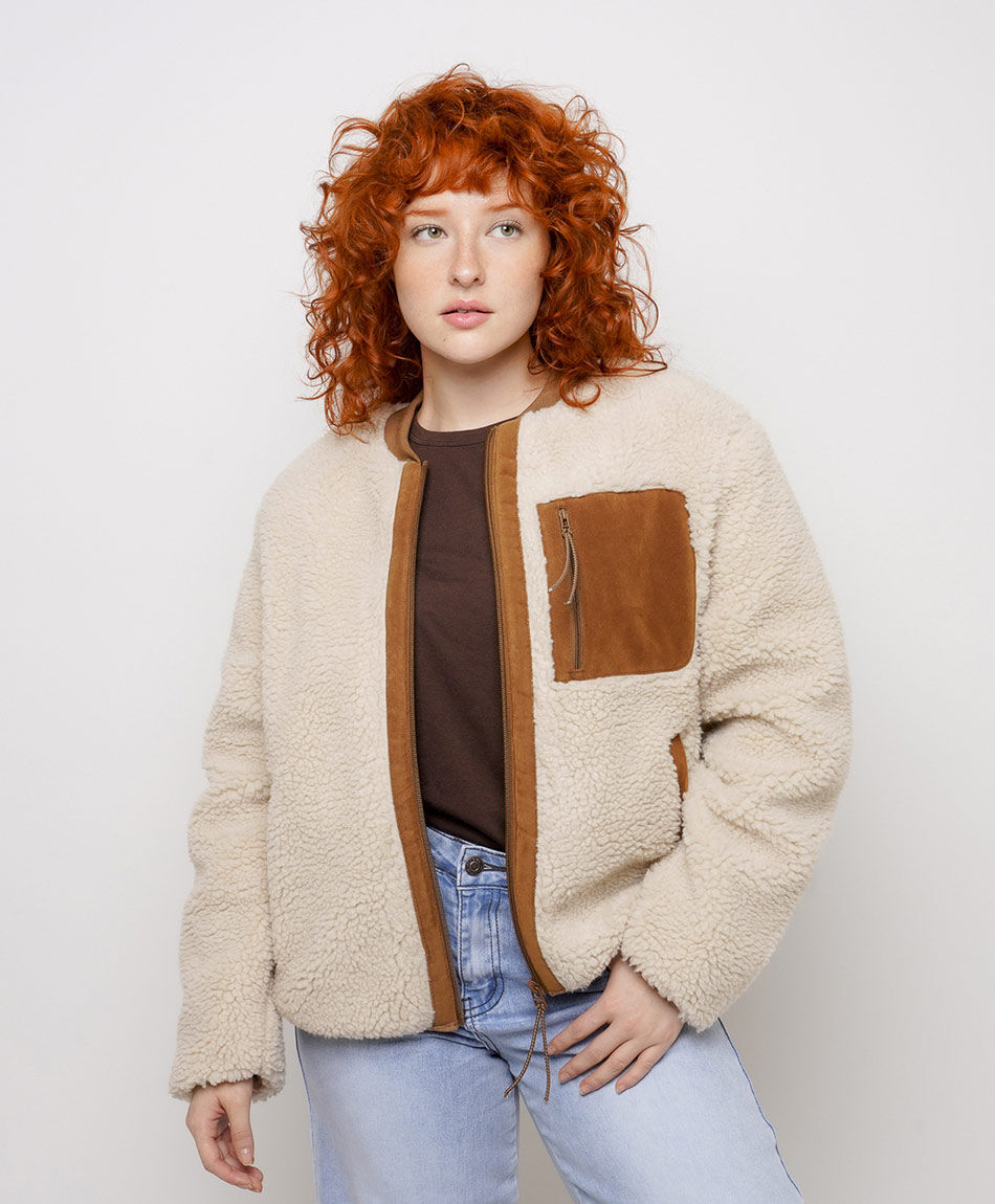 Campera mujer chiporro contraste