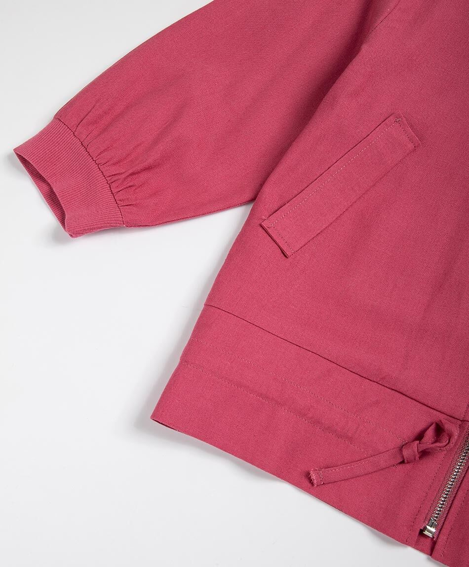 Campera mujer bolsillos lino