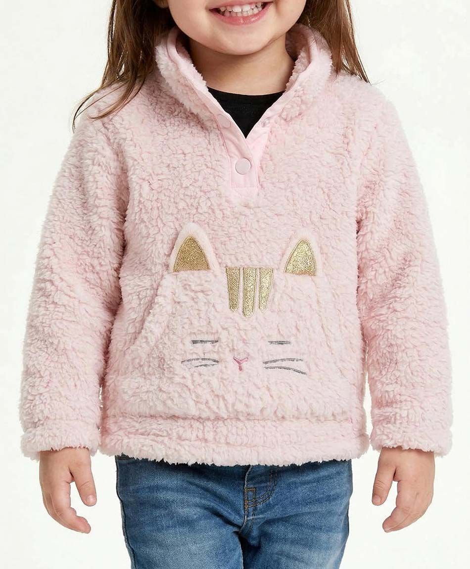 Buzo beb&eacute; gato rosa