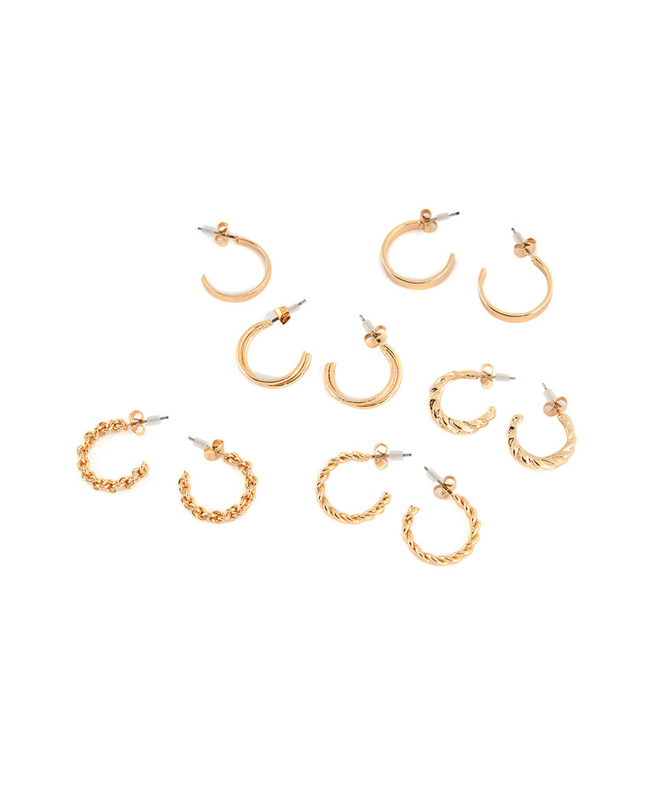 Set 6 aros mujer argollas