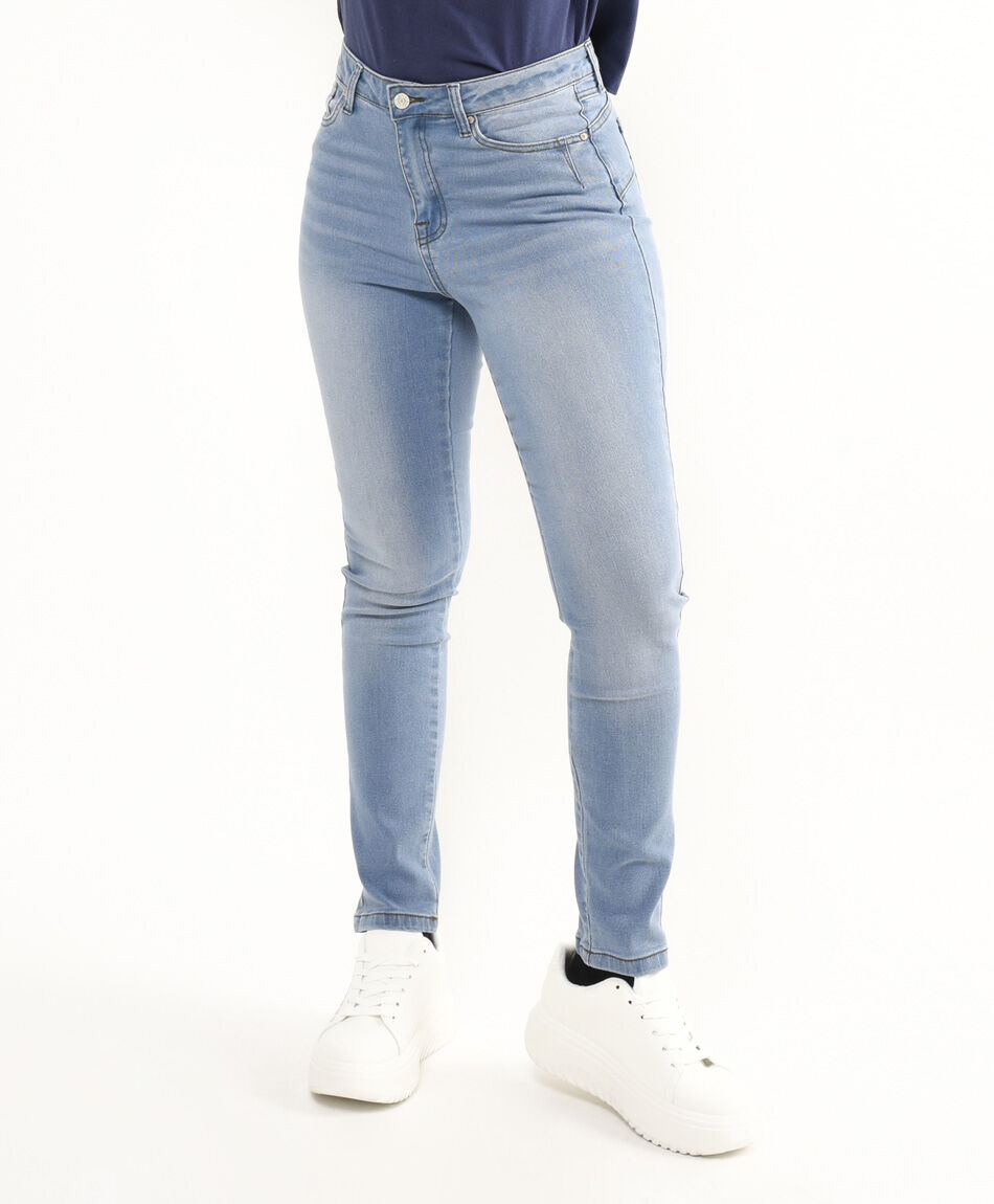 Jeans mujer semi push up skinny fit