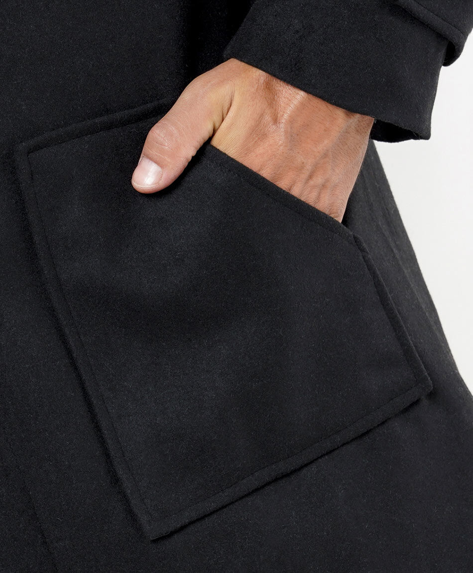 Chaqueta hombre montgomery negra