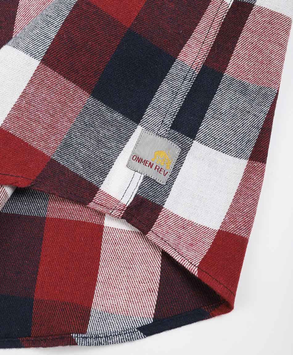 Camisa hombre franela roja