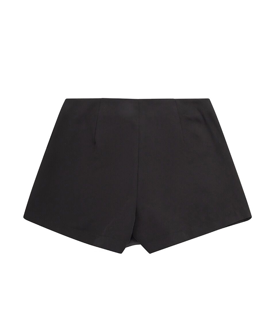 Mini pollera mujer short botones dorados