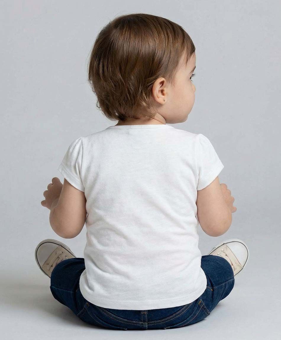 Remera beb&eacute; b&aacute;sica blanca