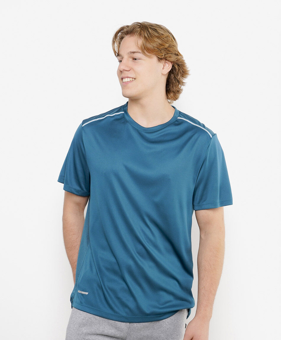 Remera deportiva hombre doble l&iacute;nea