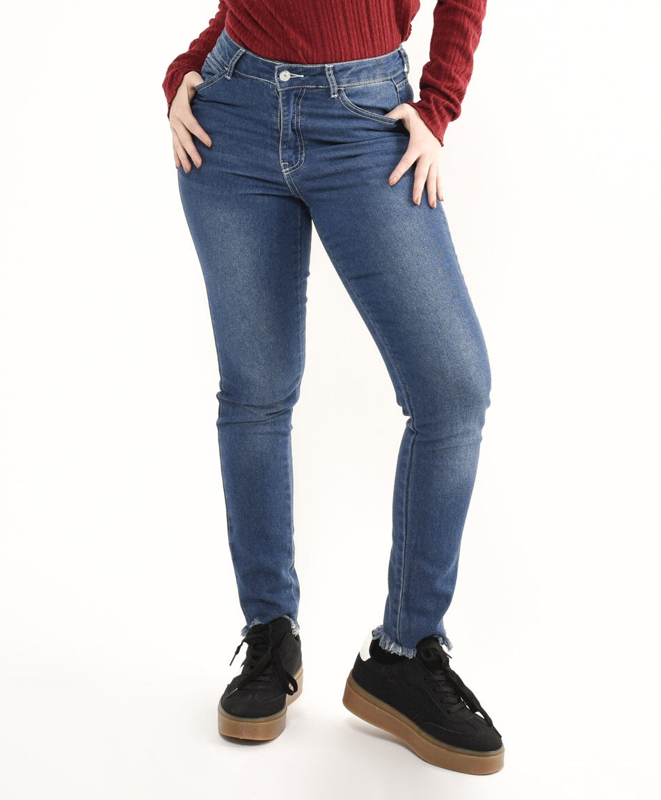 Jeans mujer cl&aacute;sico skinny fit