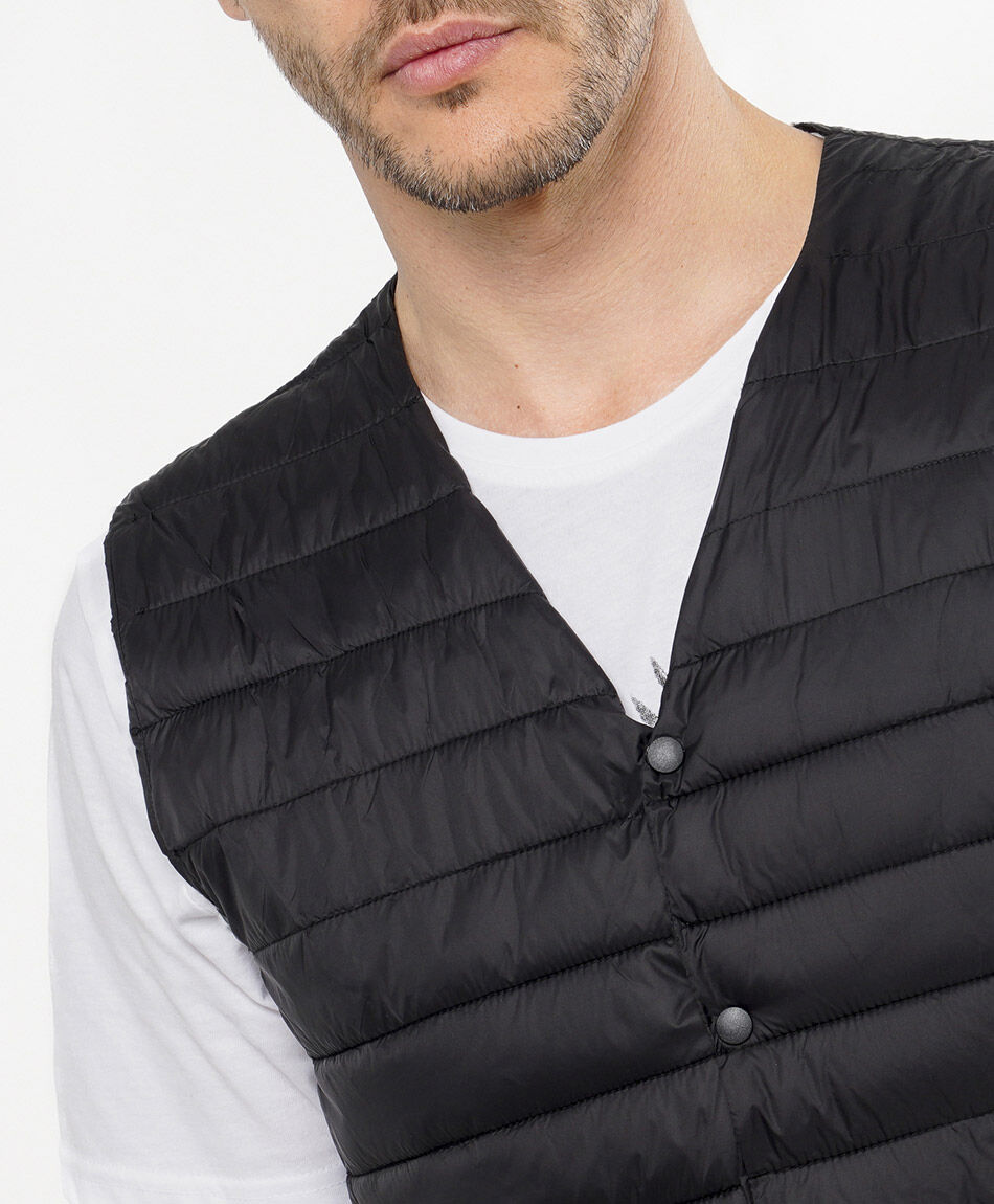 Parka hombre sin mangas acolchada