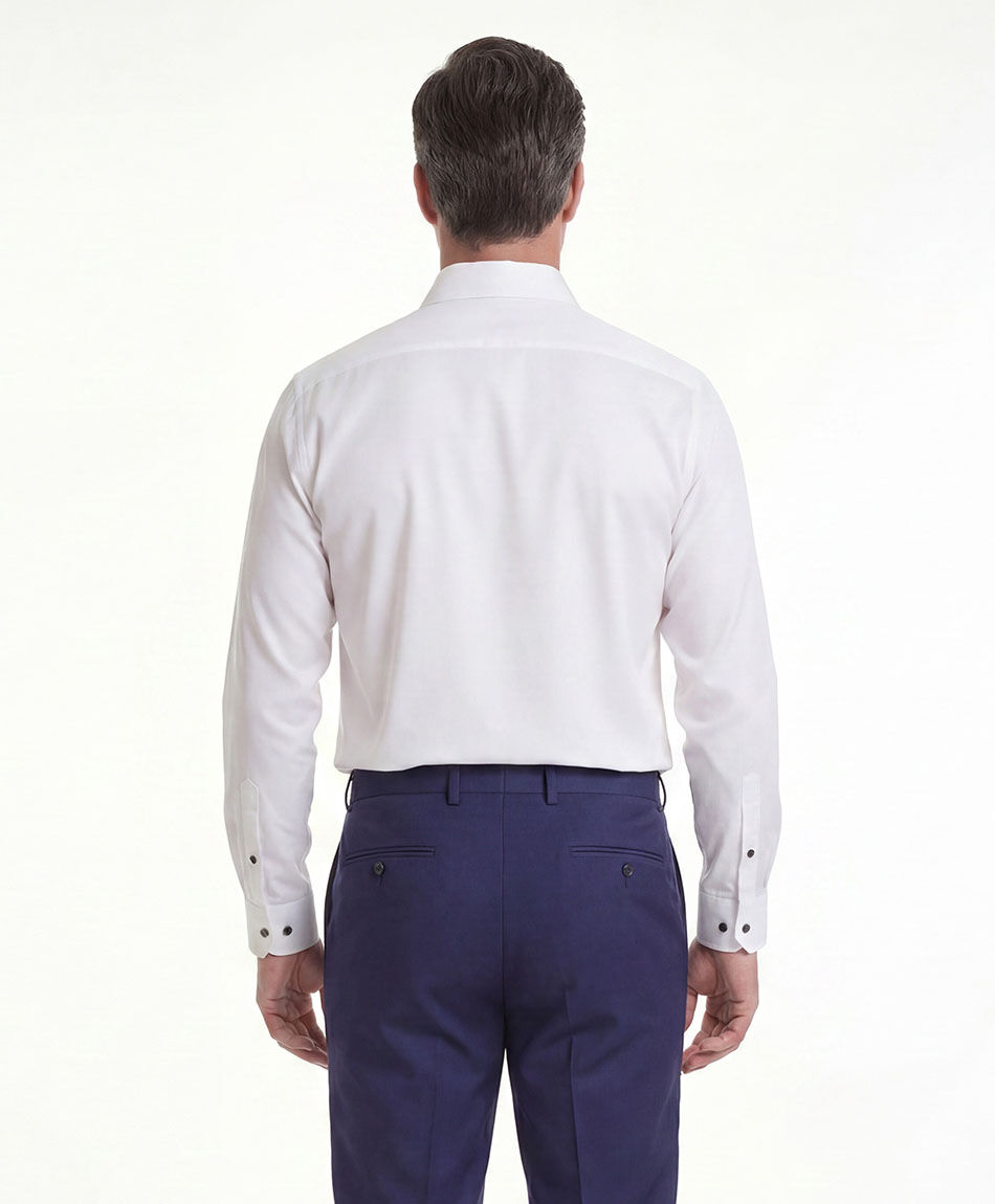 Camisa hombre botones negros