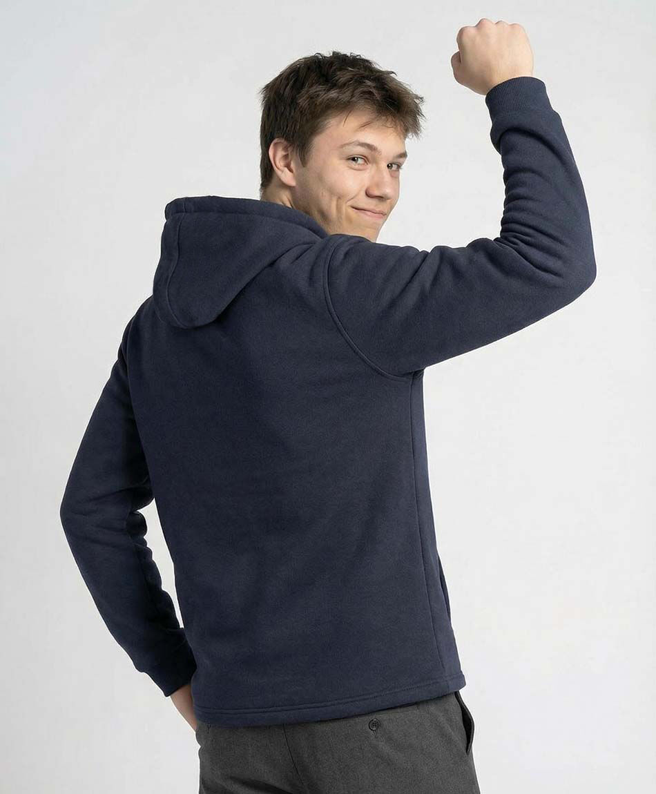 Buzo escolar full zipper interior polar