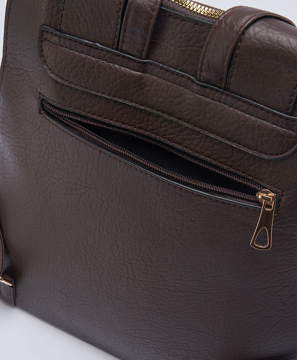 Mochila mujer dark brown