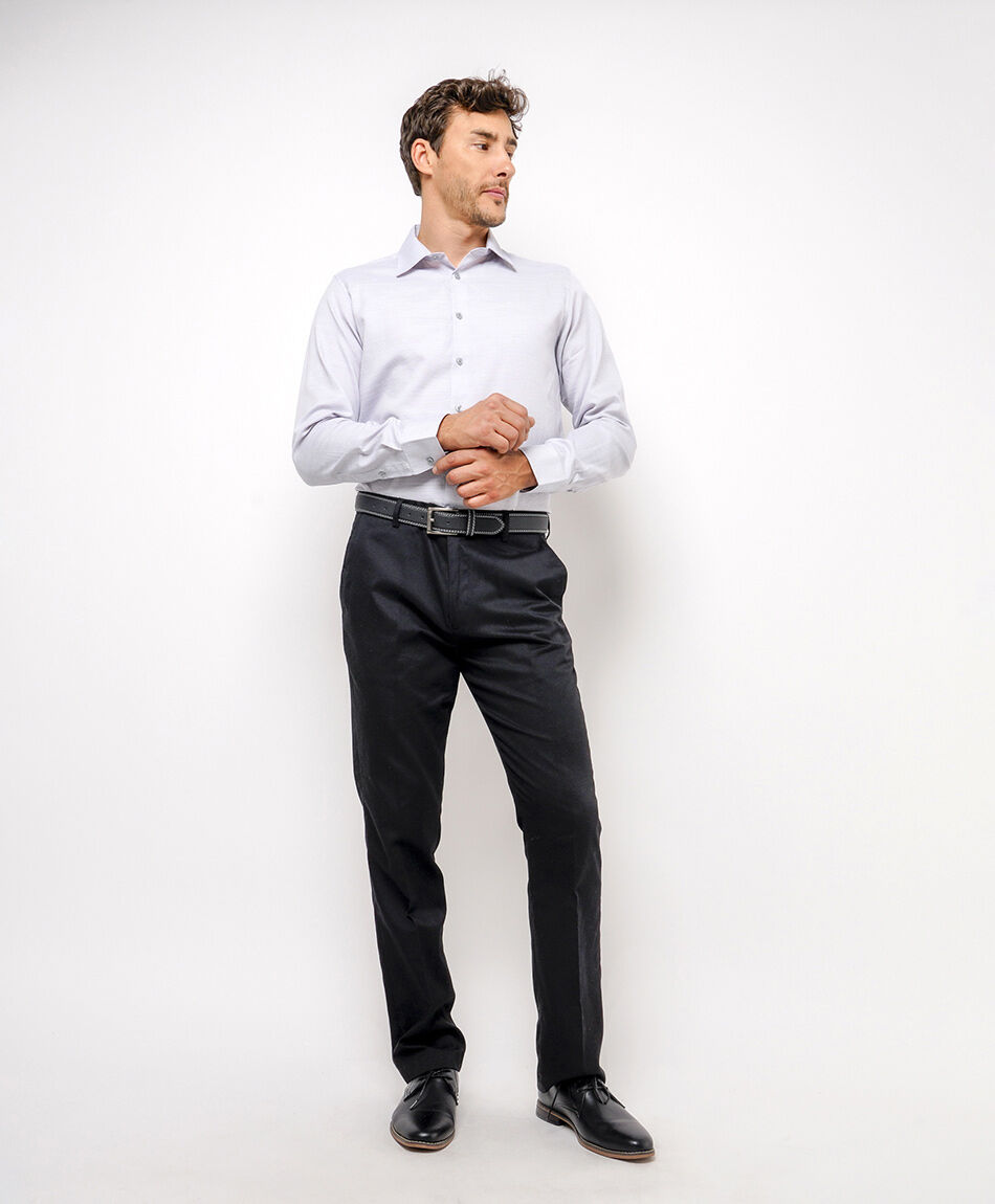 Camisa hombre elegante dise&ntilde;o l&iacute;neas verticales